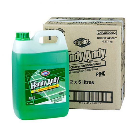 Handy Andy® Cleaner And Disinfectant Green 5L Clorox Professional