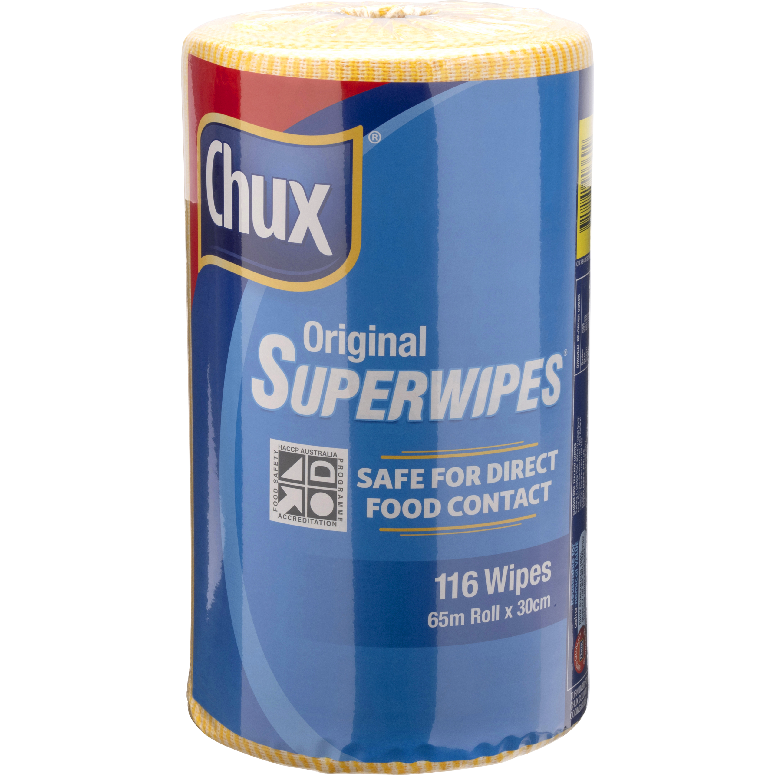 Chux® Superwipes® Yellow Perforated Roll 65m