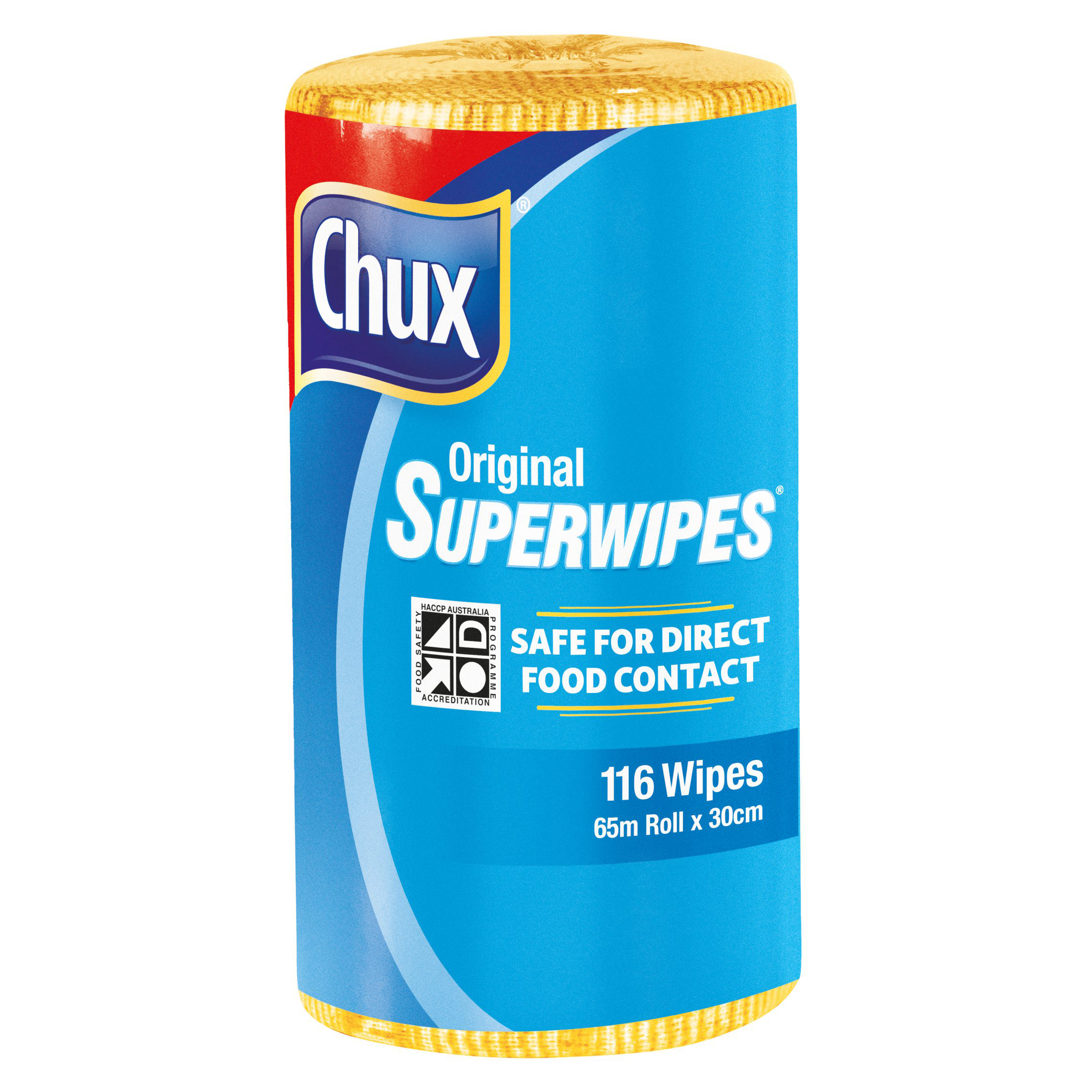 Chux® Superwipes® Yellow Perforated Roll 65m