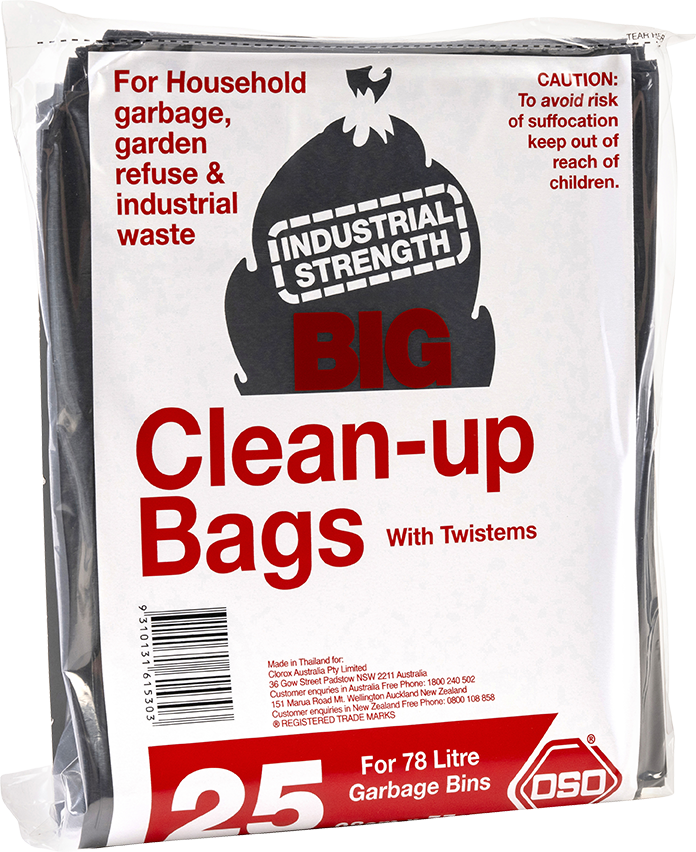 Oso® Clean Up Bags 78L Pk25